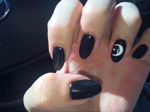 Black Porn Stars With Nail Polish - Crescent moon and stars. Ouija, Teeth, My Nails, Porn ...