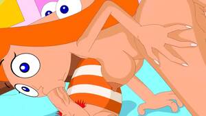 Disney Cartoon Porn Phineas And Ferb - Candace Flynn fucks Phineas & Ferb in 3some