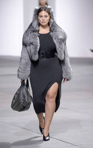 Joseph Graham Porn - Ashley Graham on the catwalk for Michael Kors