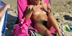 close up boobs topless beach - Close Up Video Gorgeous Topless Voyeur Beach HD SEX Porn Video 10:00