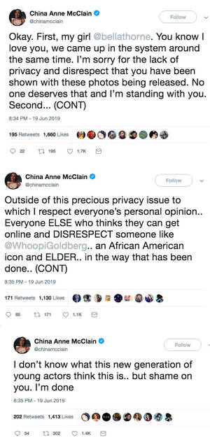 China Anne Mcclain Porn - All the Stars Supporting Bella Thorne After Nude Photo Backlash