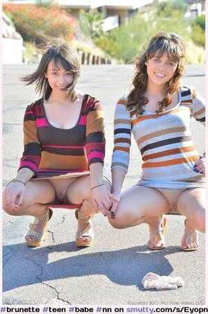 nn pussy upskirt - brunette #teen #babe #nn #bottomless #nopanties #pussy #shaved #squatting  #openlegs #upskirt #heels #lesbian #cute #busty #smile #hottie | smutty.com