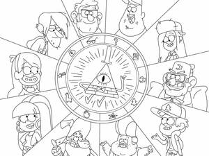 Bever Giffany Gravity Falls Porn - Gravity Falls - wheel character symbols by Lokamie.deviantart.com on  @DeviantArt