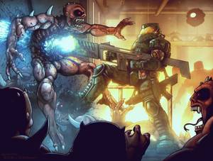 Doom 4 Game Porn - I will show you Hell by devilhs