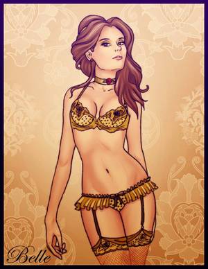 Disney Lingerie Porn - Disney Princess Lingerie - Belle by retipuj-rules