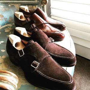 Mens Shoe Porn - Two monks sitting on the same chairâ€¦. A comparative view. Find this Pin and  more on Shoes Porn ...