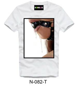 ball gagged - T Shirt Ball Gag Gagging Gagged Girl Bondage Bdsm Porn Roleplay Fetish Art  - AliExpress