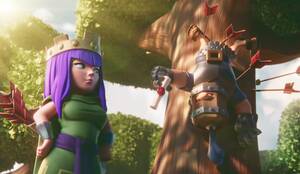Clash Of Clans Archer Queen Porn - What do you think is the reason only the Archer Queen got invited to the  Royal Arena and the other Heroes didn't : r/ClashOfClans