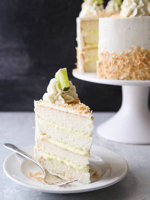 Cake Punch Porn - Coconut Lime Layer Cake from completelydelicious.com
