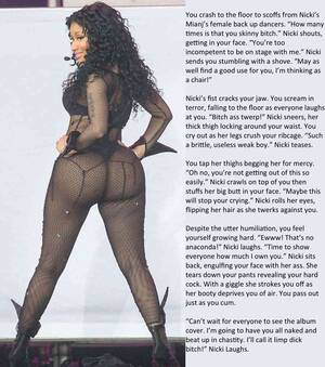 Nicki Minaj Porn Captions Femdom - Nicki Minaj Kicks Your Ass by frankengarfle on DeviantArt