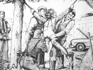 new bdsm art - Drawing erotic threesome