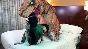Dinosaur Shemale Porn - Dinosaur Fucks Hot Goth Trans Babe | xHamster
