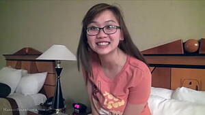 Asian Glasses Teen - Cute busty asian girlfriend fngers in glasses - XNXX.COM