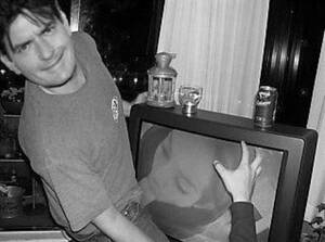 Charlie Sheen Fake Porn - Charlie Sheen Gets A BJ On TV