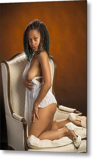 african glamour models nude - Neemah African American Nude Girl Photograph in Sexy Sensual Col Metal  Print by Kendree Miller - Fine Art America