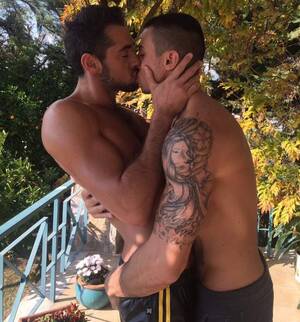 Male Couple Porn - Hot Gay Porn Couple Massimo Piano and Klein Kerr Can't Stop Kissing on The  Set of Lucas Entertainment in Greece
