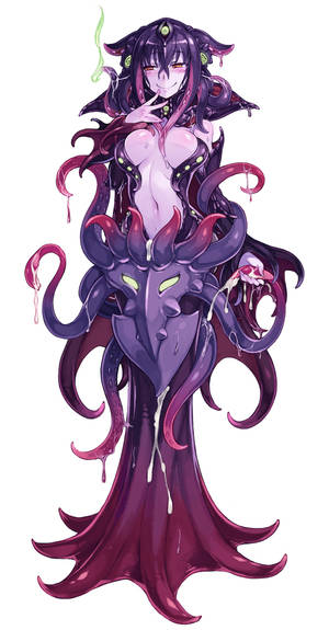 Illithid Porn - mind flayer (monster girl encyclopedia) drawn by kenkou cross
