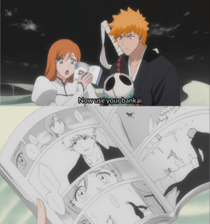 Inuyasha X Ichigo Gay Porn - An anime that parodies itself : r/bleach