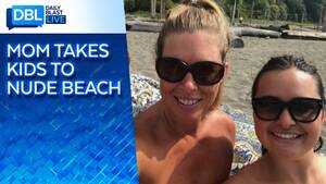 beach mother naked - Bodies Are Normal:' Mom Nadine Robinson Defends Raising Daughters With  Visits to Nude Beach - YouTube