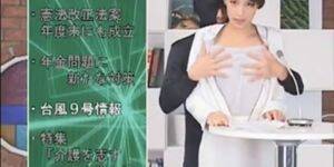asian bukkake tv - Bukakke TV - Asian News Announcer gets Fucked - Tnaflix.com