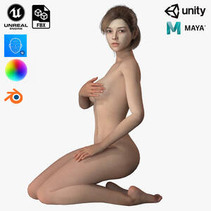 mature korean wife nude - ArtStation - Naked Korean Girl Realtime