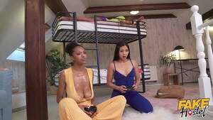 big tit ebony and asian threesome - FAKEhub - Thai Asian girl and ebony Spanish babe with huge natural boobs in  horny threesome - XNXX.COM