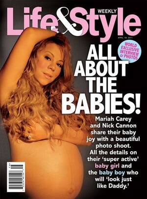 mariah carey pregnant belly nude - Naked Mariah Carey Shows Off Baby Bump