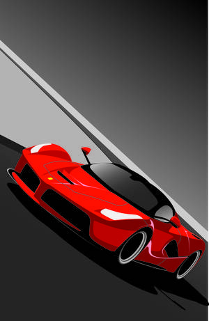 Automobile Porn - Ferrari drawing