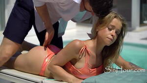 bikini babe anal sex - Gorgeous babe in bikini fucked in the ass by the pool - XNXX.COM