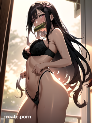 hentai touching - Pink Eyes, Grabbed From Behind, Touching Face Hentai AI Porn