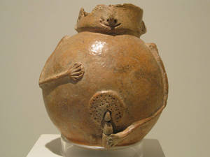 Ancient Pornography - Masturbating happy fat pot with dildo
