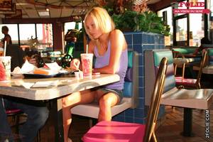 milf restaurant upskirt - Porn Green Eyes - Wet Teen Pussy. Upskirt In Restaurant