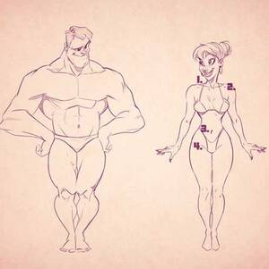 drawings of cartoon characters naked - Pin on Arte