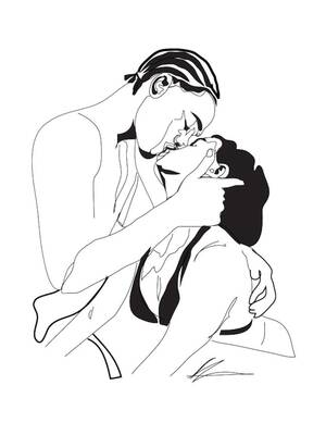 70s porn scetch - Embrace Black and White Erotic Art Print - Etsy Israel