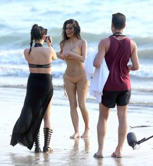 cfnm beach nudism - Visual Feed: Kim Kardashian spotted in the middle of a beach shoot in  Thailand â€” Acclaim Magazine