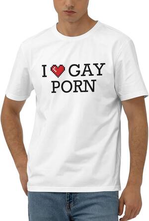 Large Gay Porn - Amazon.com: Abipuir Funny T-Shirt I Love Gay Porn T Shirt T Shirts for Men  Graphic Funny (Color : Colour, Size : Large) : Clothing, Shoes & Jewelry