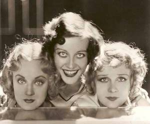 Joan Crawford Lesbian Porn - Crawford is in the middle.