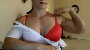 Biceps Porn - Muscle Girl Cam Biceps Legs Porn Video