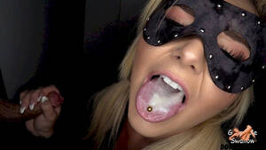 Gloryhole Interracial Swallow - bbc blonde interracial cum swallow gloryhole makes interracial swallows cum  cumshots swallow times