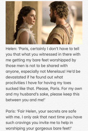 Helen Of Troy Porn - Helen of Troy had a foot and tickle fetish?! A delicious alternate ending  to the famed ancient Trojan War:) â€“ The Laughter Mechanic