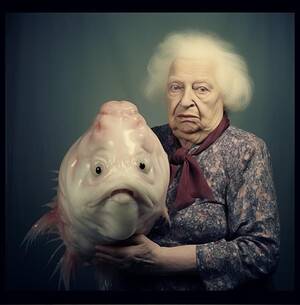 Drunk Grandma Porn - I think grandma is having an affair. : r/midjourney