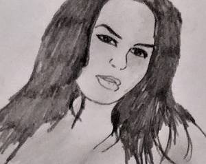 ladyboy erotic pencil - Mature Content Original Nude Erotic Art A4 Sigined Sensual Shemale  Transsexual TS Ladyboy Pin Up Girl