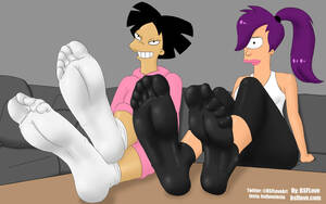 Futurama Feet Porn - Amy and Leela's Socked Soles by BSFLove on DeviantArt