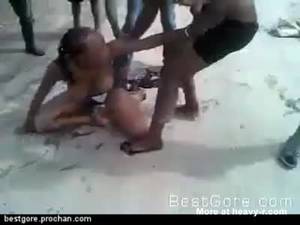 Amateur Violent Porn - Undressed girl during a very violent catfight in Zambia