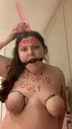 fat slutty pig - Fat pig slut exposed humiliation | xHamster