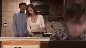 japanese wife cheating husband - Beautiful Japanese wife cheats on her husband right next beside him -  Sunporno