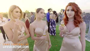 bridesmaid - Three bridesmaids with wet tight pussies and one cock - XVIDEOS.COM