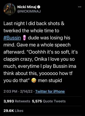 Nicki Minaj Ass Cheeks Porn - Nicki is getting too comfortable on Social Media ðŸ’€ : r/theJoeBuddenPodcast