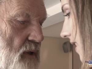 Grandpas Fat Cock Porn - Old Young - Big Cock Grandpa Fucked by Teen she licks thick old man penis