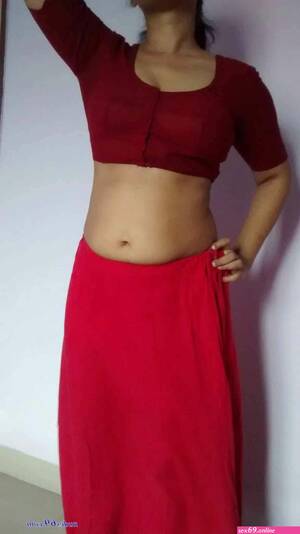 naked nude desi sari red - saree up nude - Sexy photos